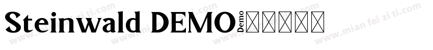 Steinwald DEMO字体转换
